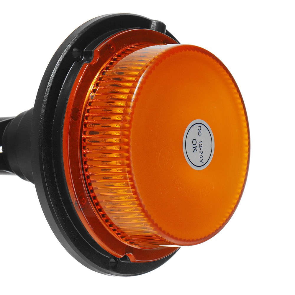 Flashing Lamp Beacon Flexble Din Pole Mount Tractor Warning Light 12-24V LED