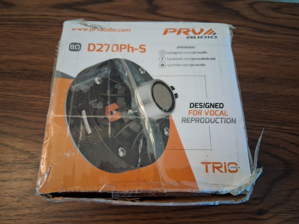 PRV Audio D270Ph-S 1" Exit Phenolic Compression Driver