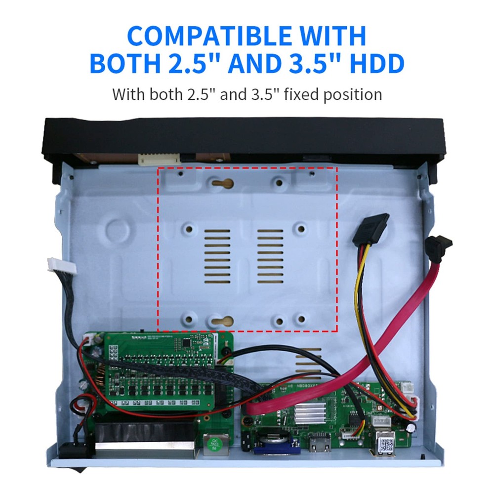 NVR for Security Camera System, 4K 4CH Network Video Recorder, Support