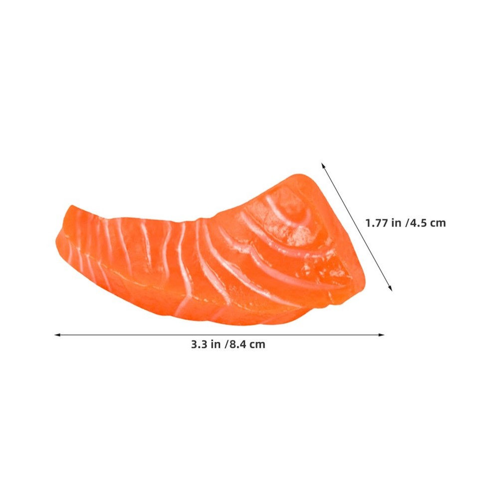 2 Pcs Simulated Salmon Props Artificial Food for Display Fish Models