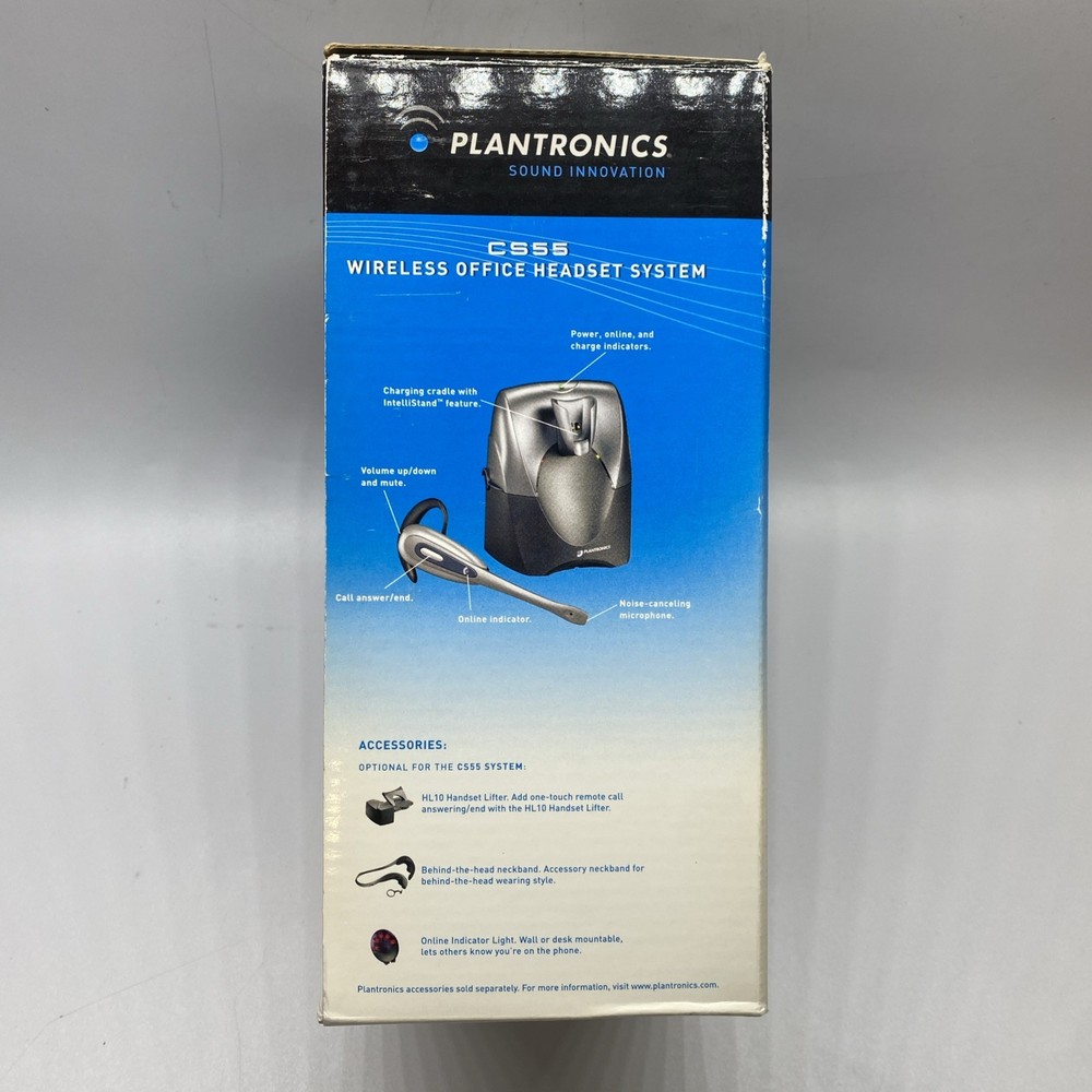 Plantronics CS55 DECT 6.0 Noise Cancelling Wireless Headset HL10 Lifting Access.