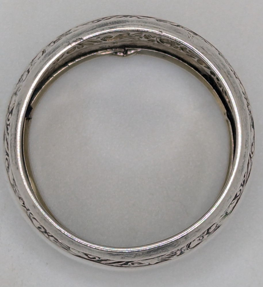 Danish 830 Silver Napkin Ring, minor repair