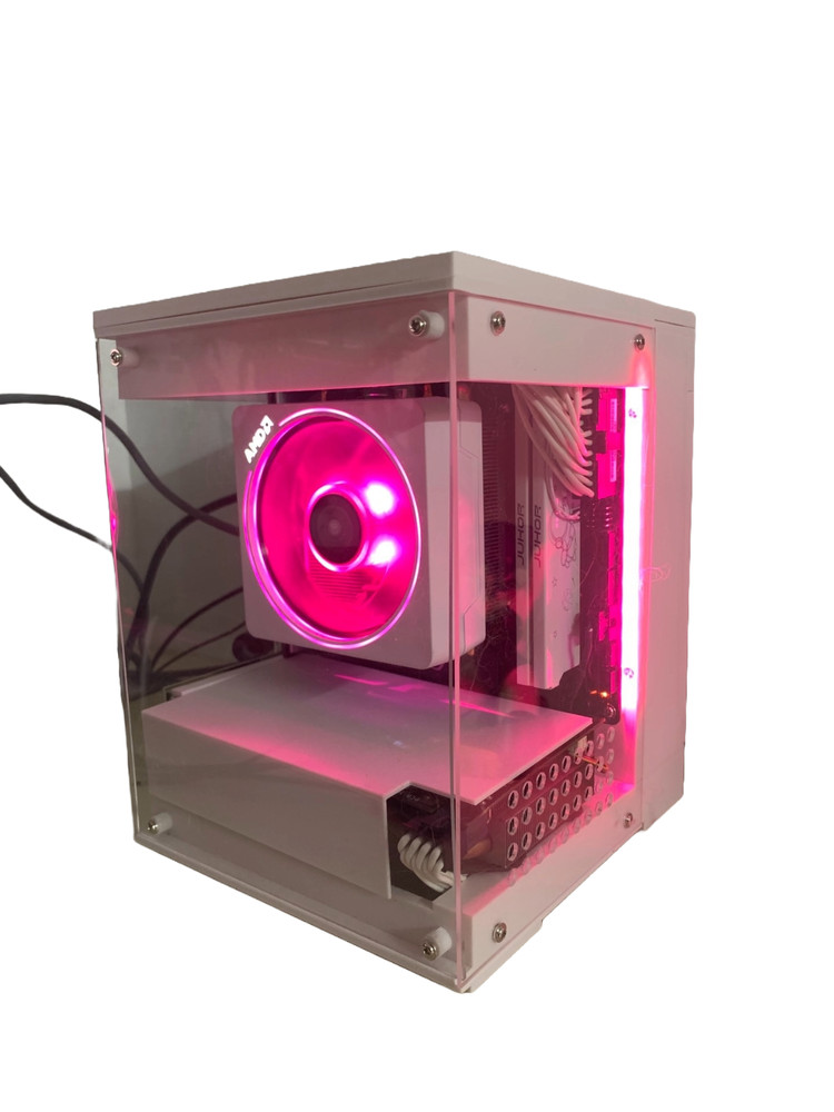 Unique ITX case, Open Computer Case, 3D printed PC case, SFX power supply,Compat