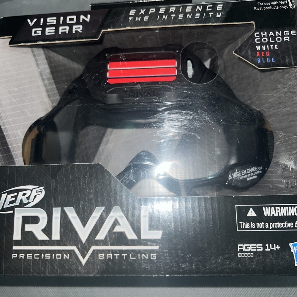 Nerf Rival Vision Gear Adjustable Goggles Mask Color Changing