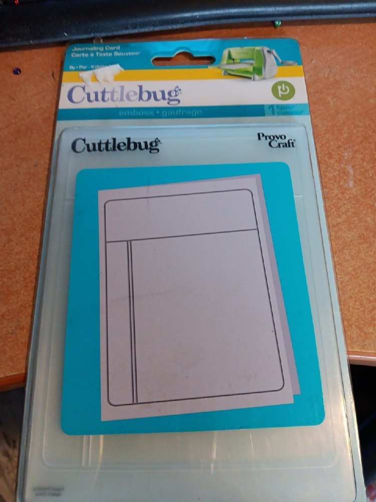 SALE EMBOSSING FOLDER FOR SCRAPBOOKING CUTTLEBUG NEW (SEF05) JOURNALING CARD