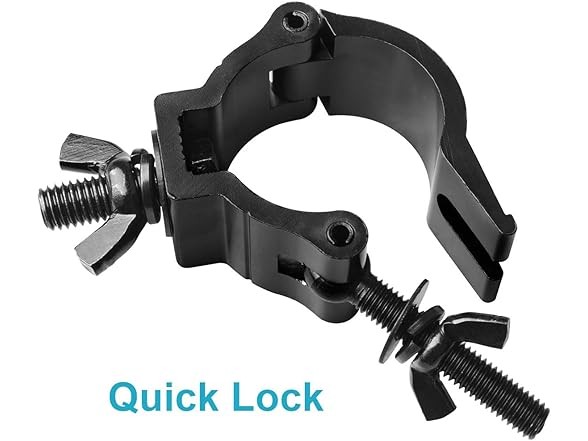 10 Pack DJ Lighting Mount Clamp Black