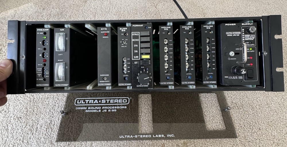 Vintage Ultra Stereo Labs 35mm Sound Processor Model JS 5/95 With Mult. Modules