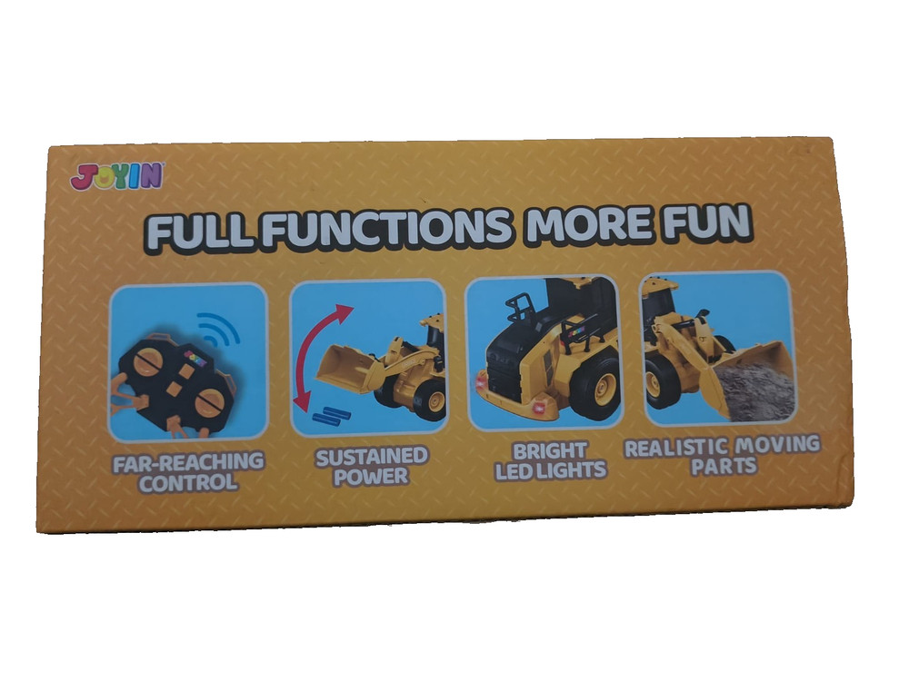JOYIN Remote Control Engineering Const Vehicle Toy Lights & Sounds