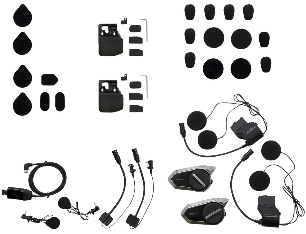 SENA 50S Bluetooth Communication System with Mesh Intercom Dual Pack