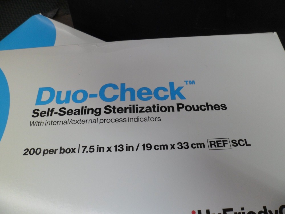 Duo-Check™ Self-Sealing Sterilization Pouches With internal/external process Ind