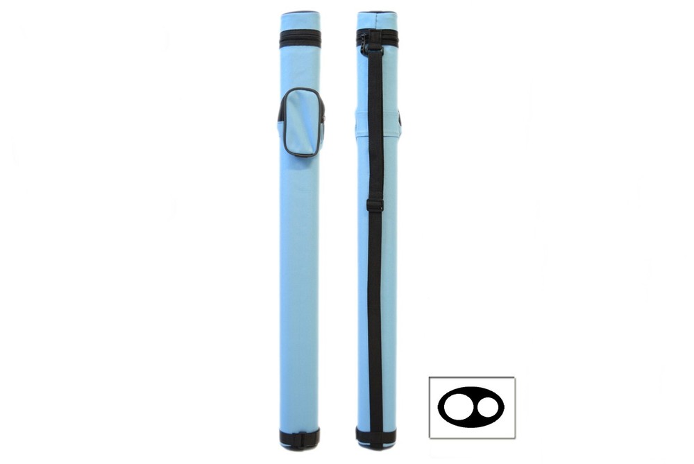 Delta MACARON 1x1 Hard Pool Cue Case Sky Blue.