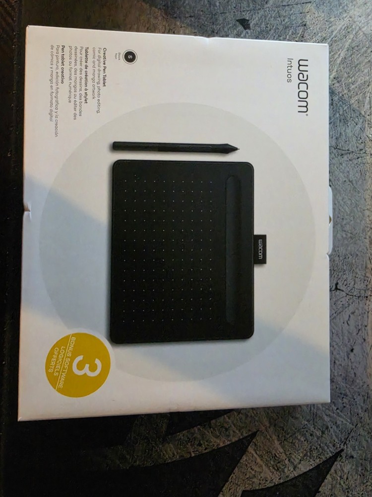 Wacom Intuos S Wireless Drawing Graphics Tablet - Black