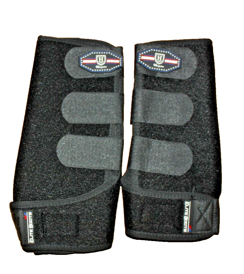 2 Harrison Howard Elite Horse Boots Black