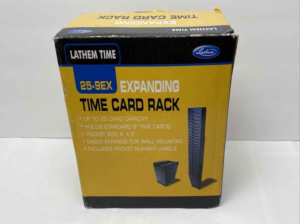 Lathem Time Expandable Time Card Rack 25-9EX With Box