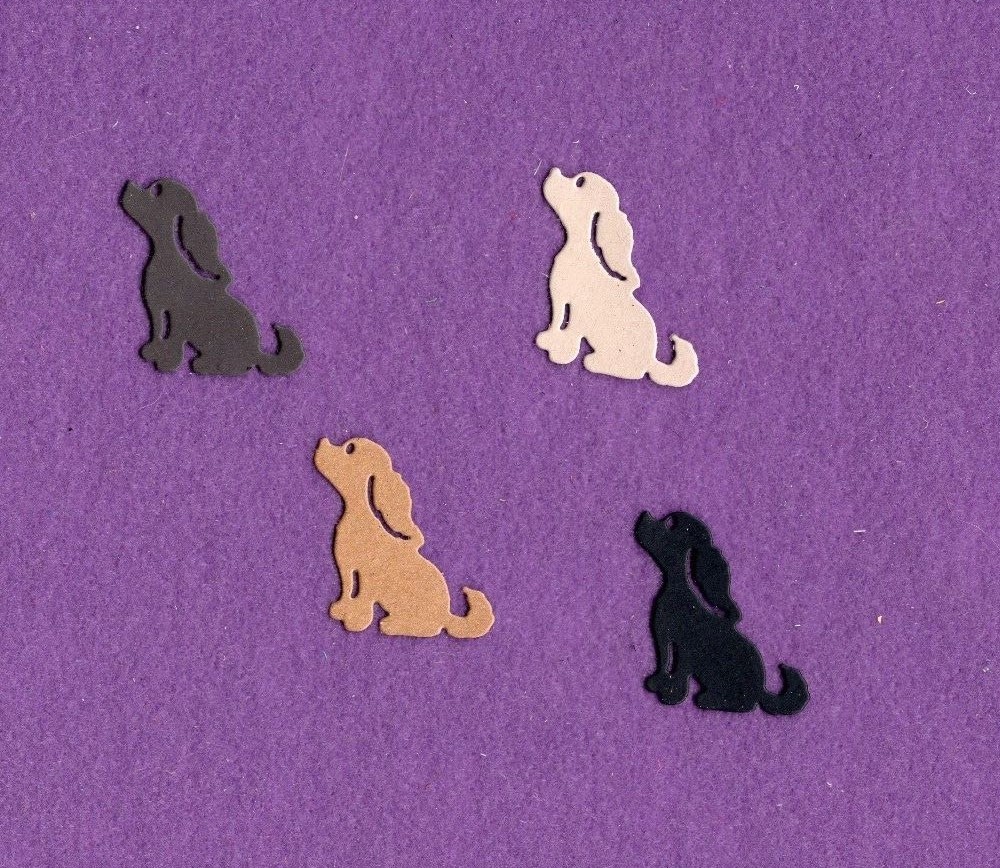 DOG # 1 die cuts scrapbook cards