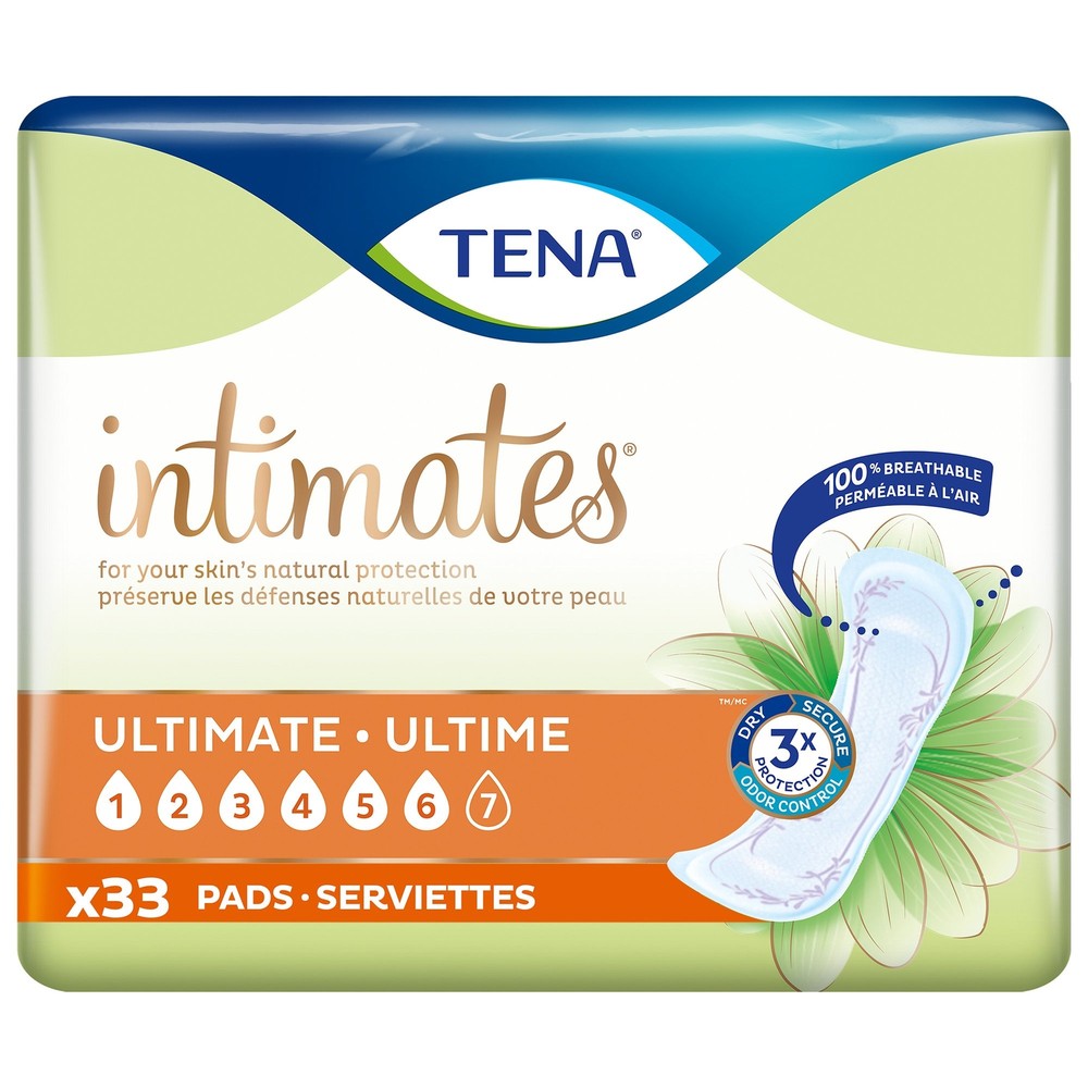TENA Incontinent Pad 16" L Regular Length 99 Ct