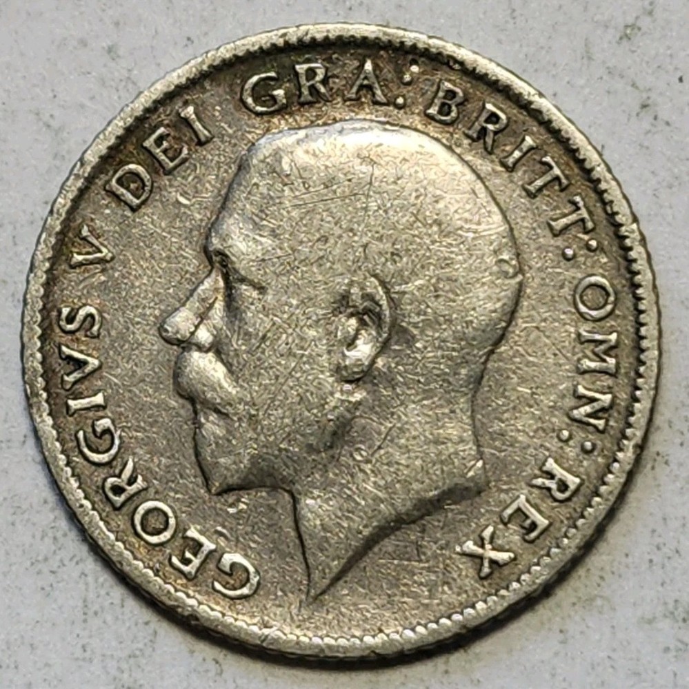 1914 Great Britain Sixpence 0887