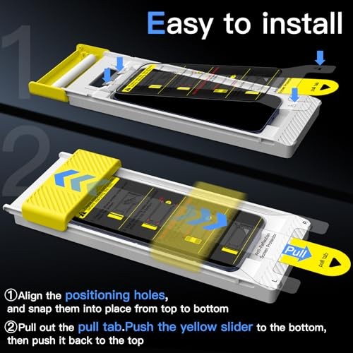 Full Coverage Screen Protector for AR Anti Reflection, Black iPhone 17 Pro