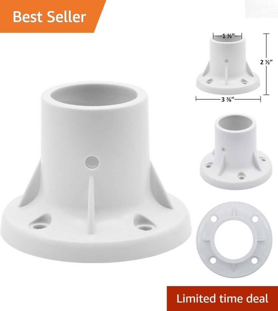 Durable ABS Ladder Flange - 250 Kg Load Capacity - 2 Pack for Safe Pool Access