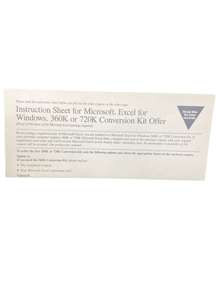 5 Vintage Microsoft Excel 3.0 Books: Quick Reference, User Guide Plus More