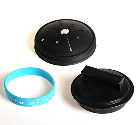 Waste King Black Disposer EZ Mount Garbage Disposal Stopper and Splash Guard