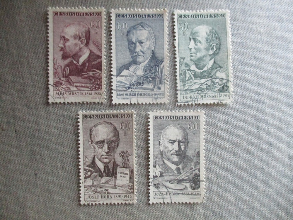 Czechoslovakia, Scott# 1037-1041,used