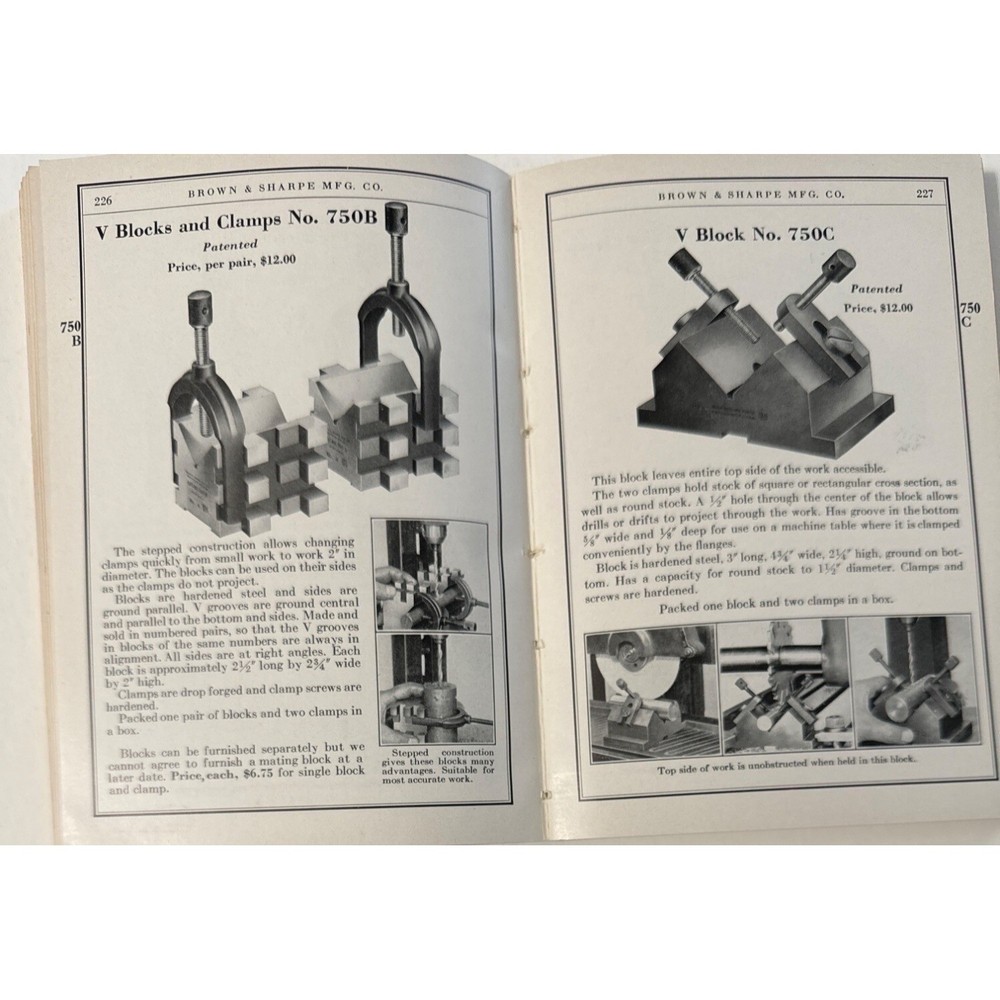 Brown & Sharpe 1938 Small Tools Catalog #33 Mechanic Tools Reference SC Vintage