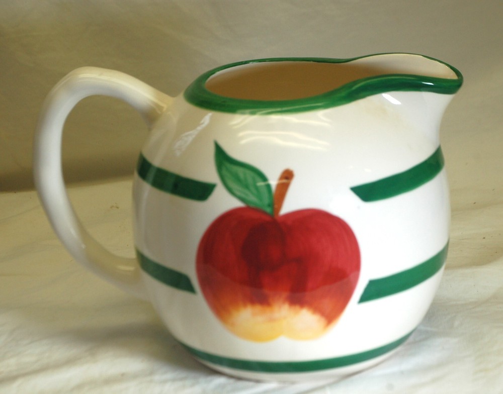Ceramic Pitcher Apple Pattern Asia Master Group