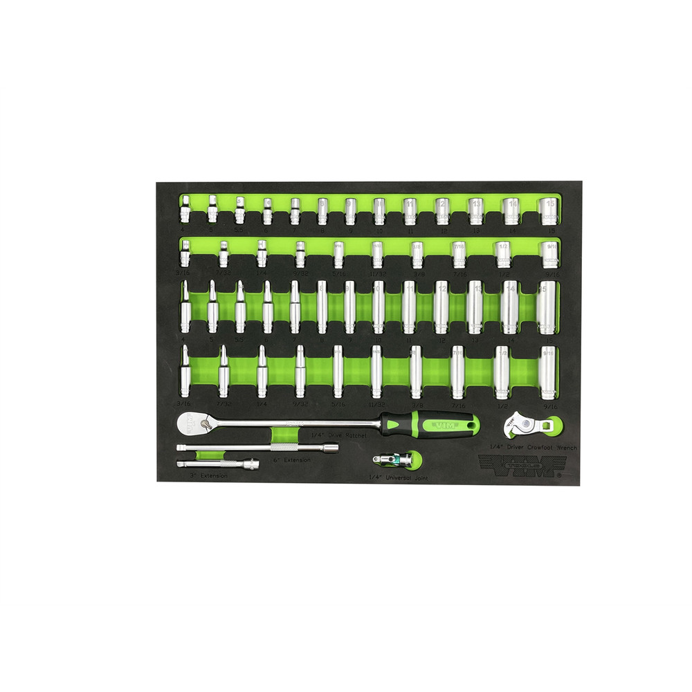 51 PC. 1/4'' DR. SOCKET MASTER SET VIM SMS400