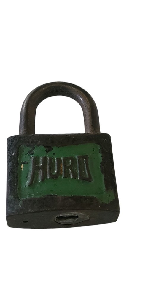 Vintage Hurd Padlock Lock No Key