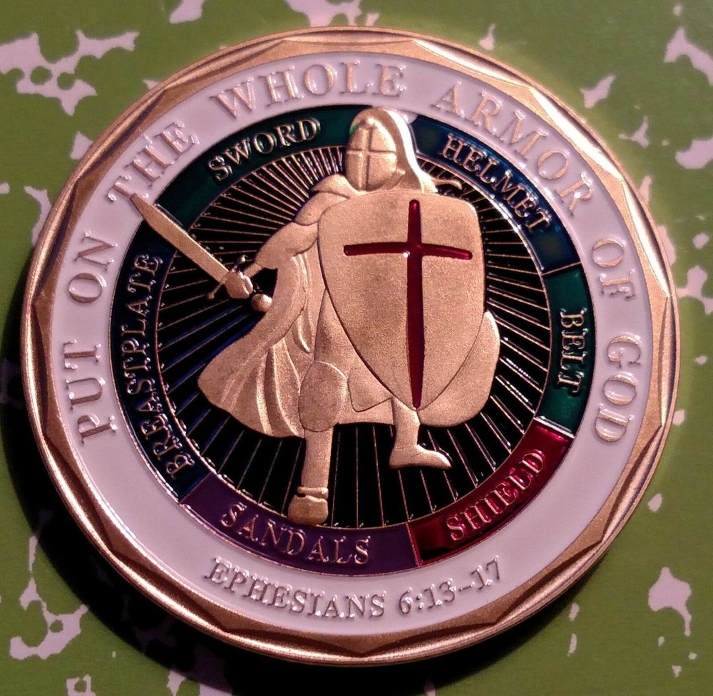 ARMOR OF GOD - US NAVY COLORIZED ART ROUND