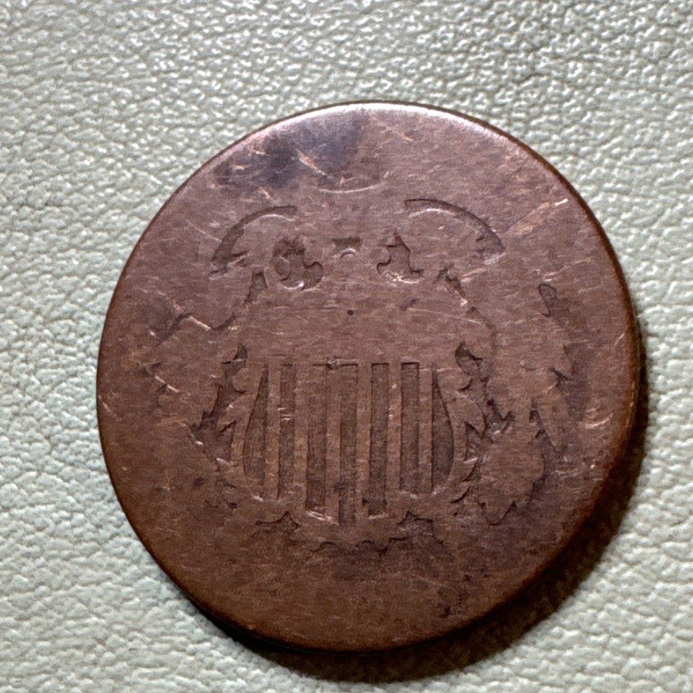No Date Two-Cent Piece, 2 Cents Piece