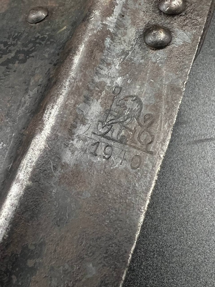 German Folding Entrenching Tool in Carrier.