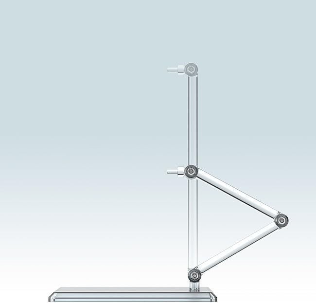 Elegant 3-Piece Translucent Display Stand Set for Figures & Models - Adjustable