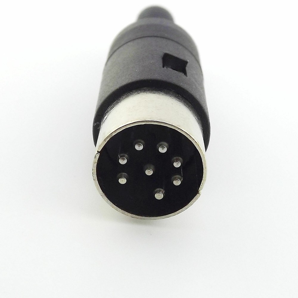 1pcs DIN Plug Male Plug Cable Connector 8 Pin With Plastic Handle
