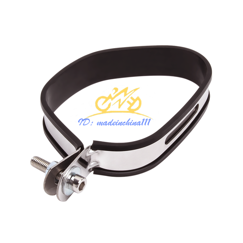 Universal Exhaust Clamp Motorcycle Pipe Muffler Hanger Strap Mounting Bracket