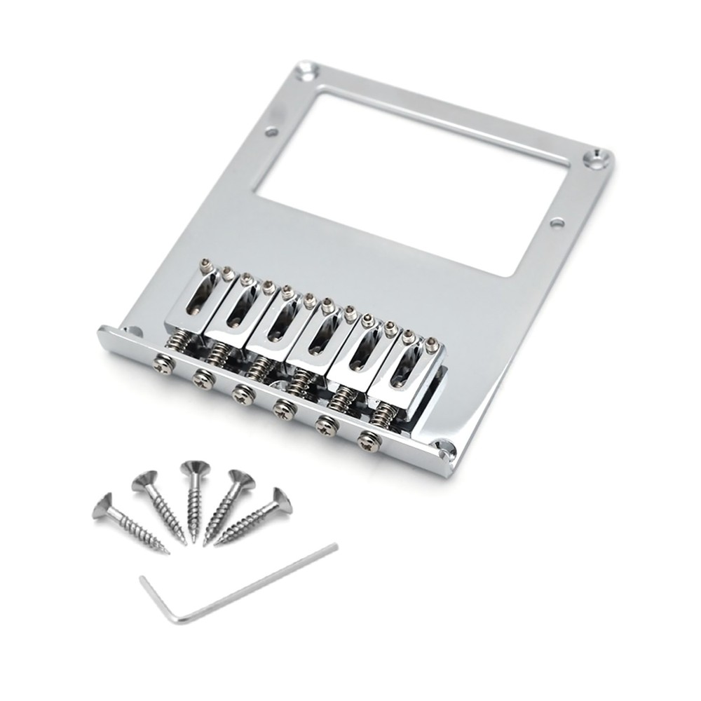 Adjustable Saddles 6 String Fixed Hardtail Bridge For Tele Telecaster Guitar K