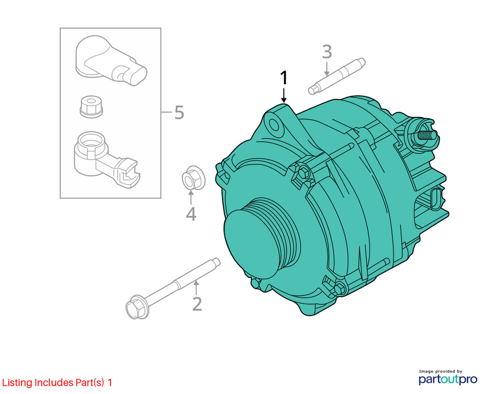 2016 Explorer Alternator Sku#4404884