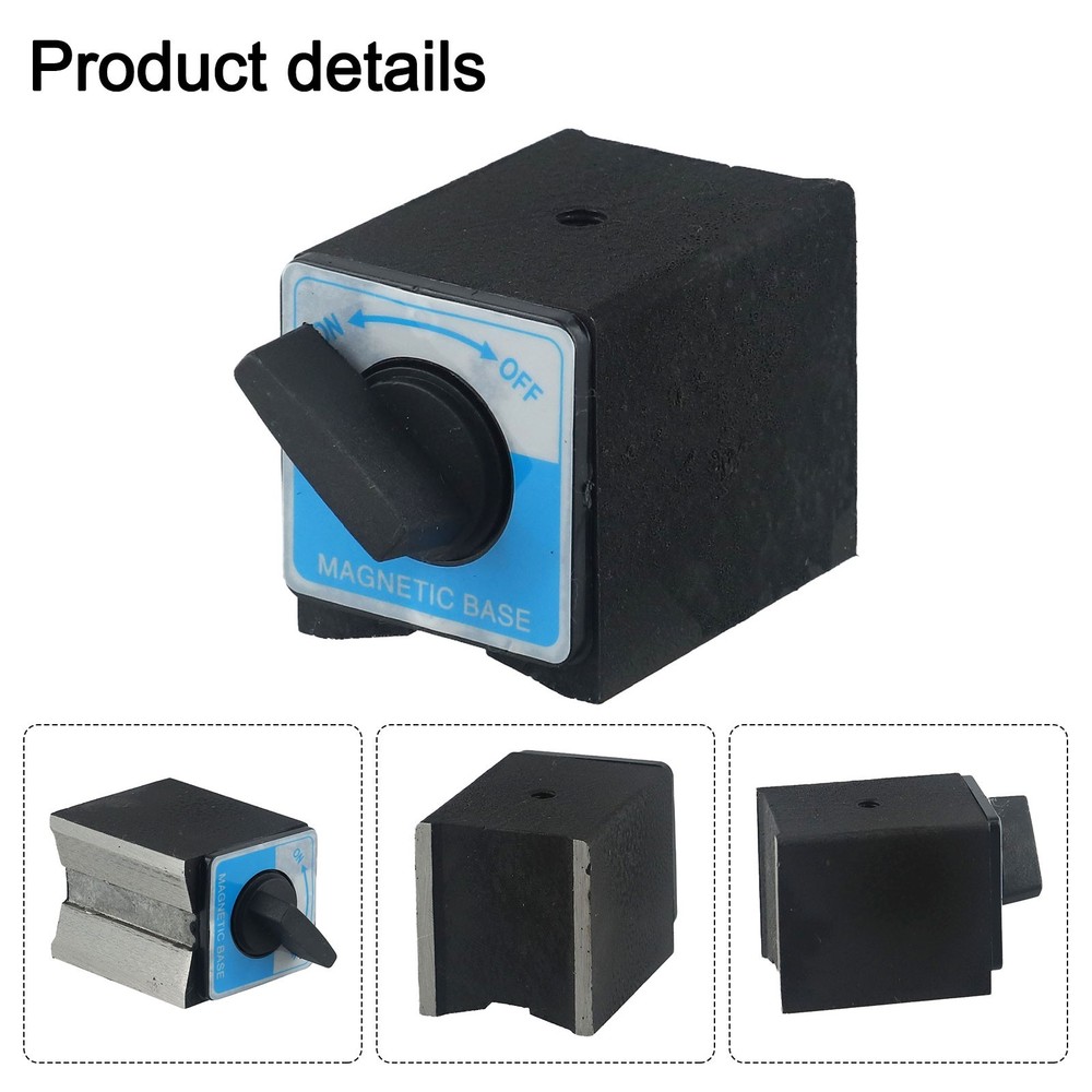 Magnetic Base with Strong Magnet M8 x 1 25 Threaded Holes Compact & Precise