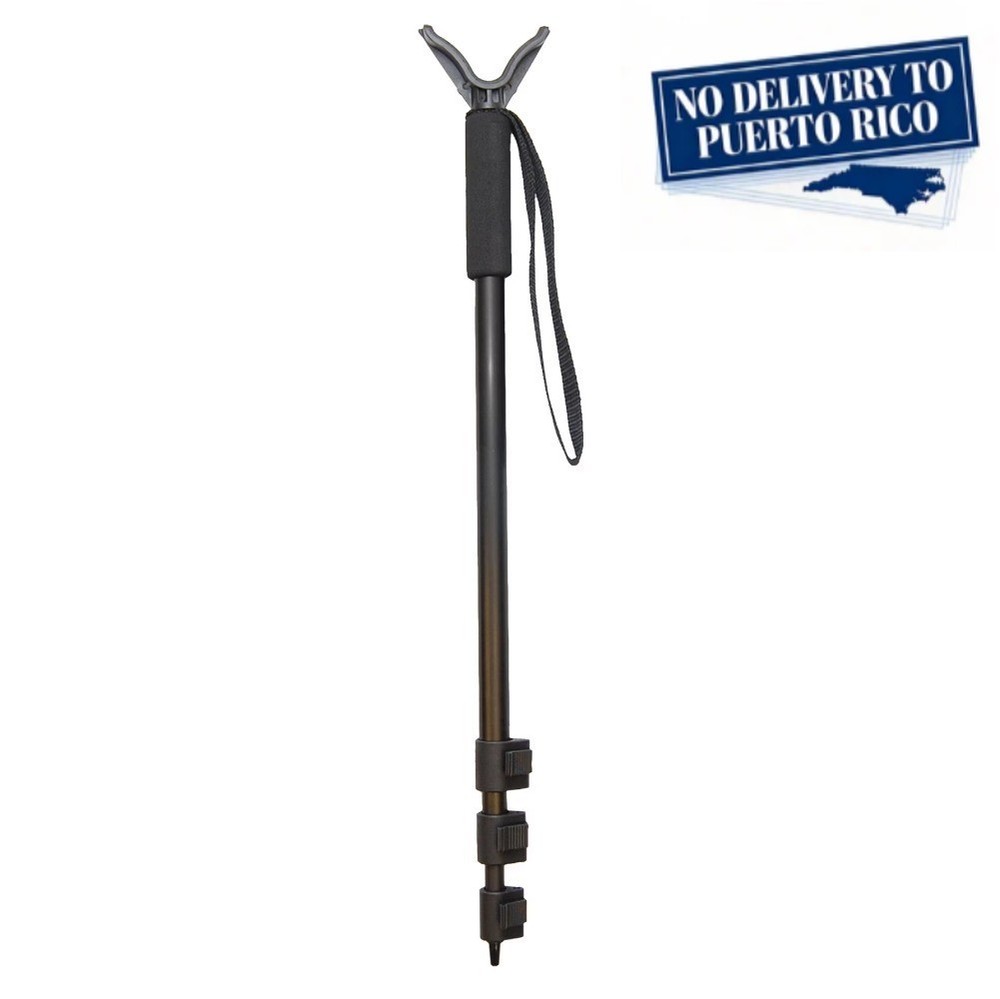 Monopod Shooting Stick, 61" Max Height, Black