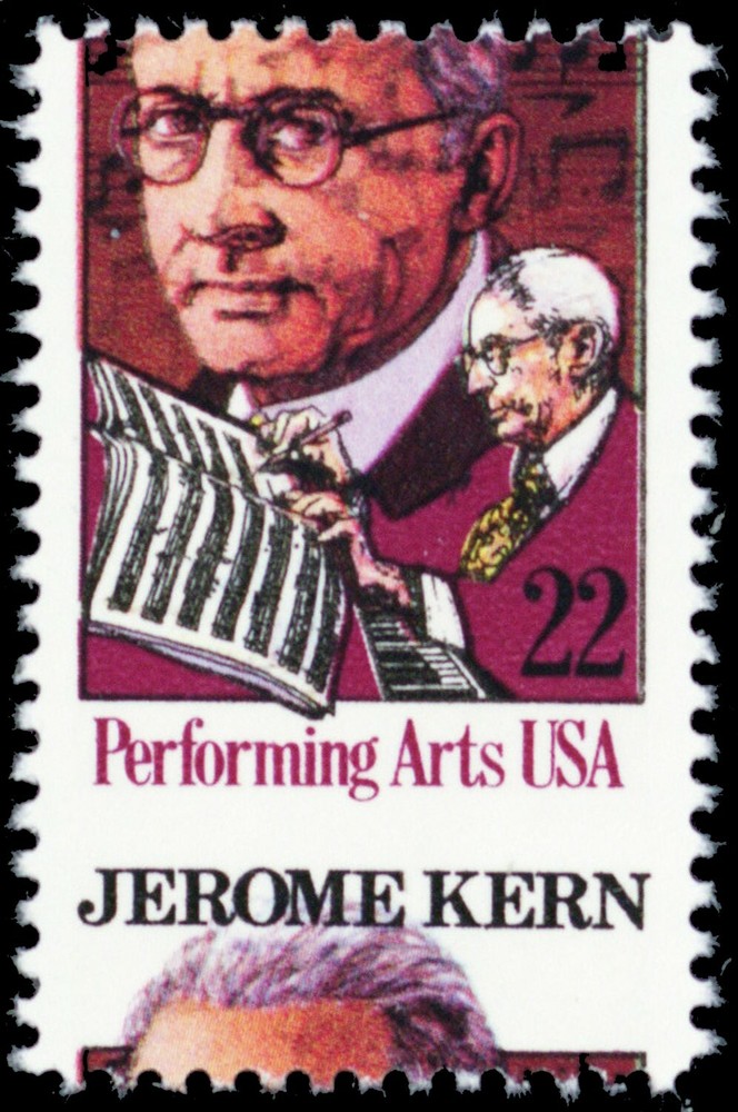 2110, Misperfed Error 22¢ Stamp Jerome Kern Mint NH - Stuart Katz