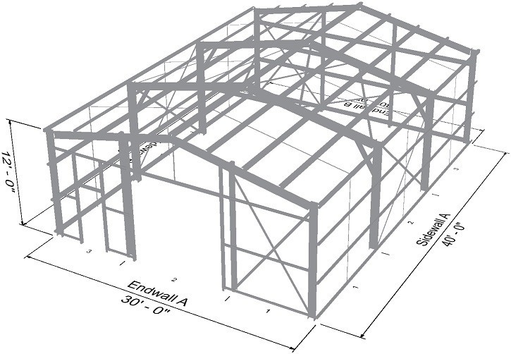 Custom Metal Garage, Shed, Barn, Design Package
