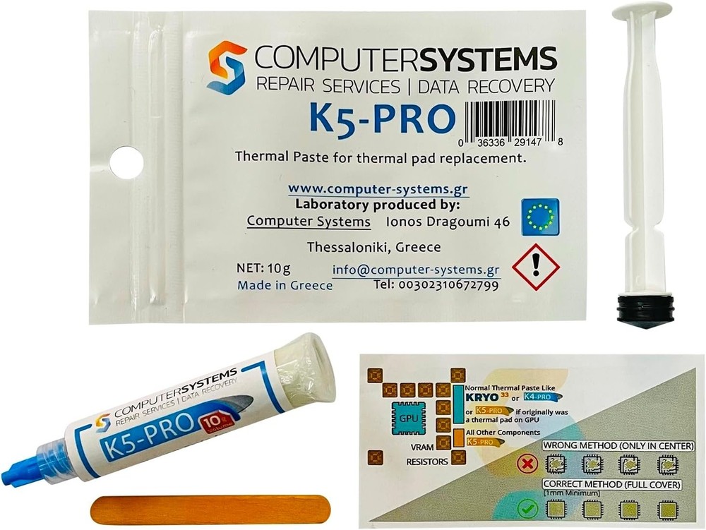 K5 PRO 10g Syringe Viscous Thermal Paste for Pad Replacement Liquid...