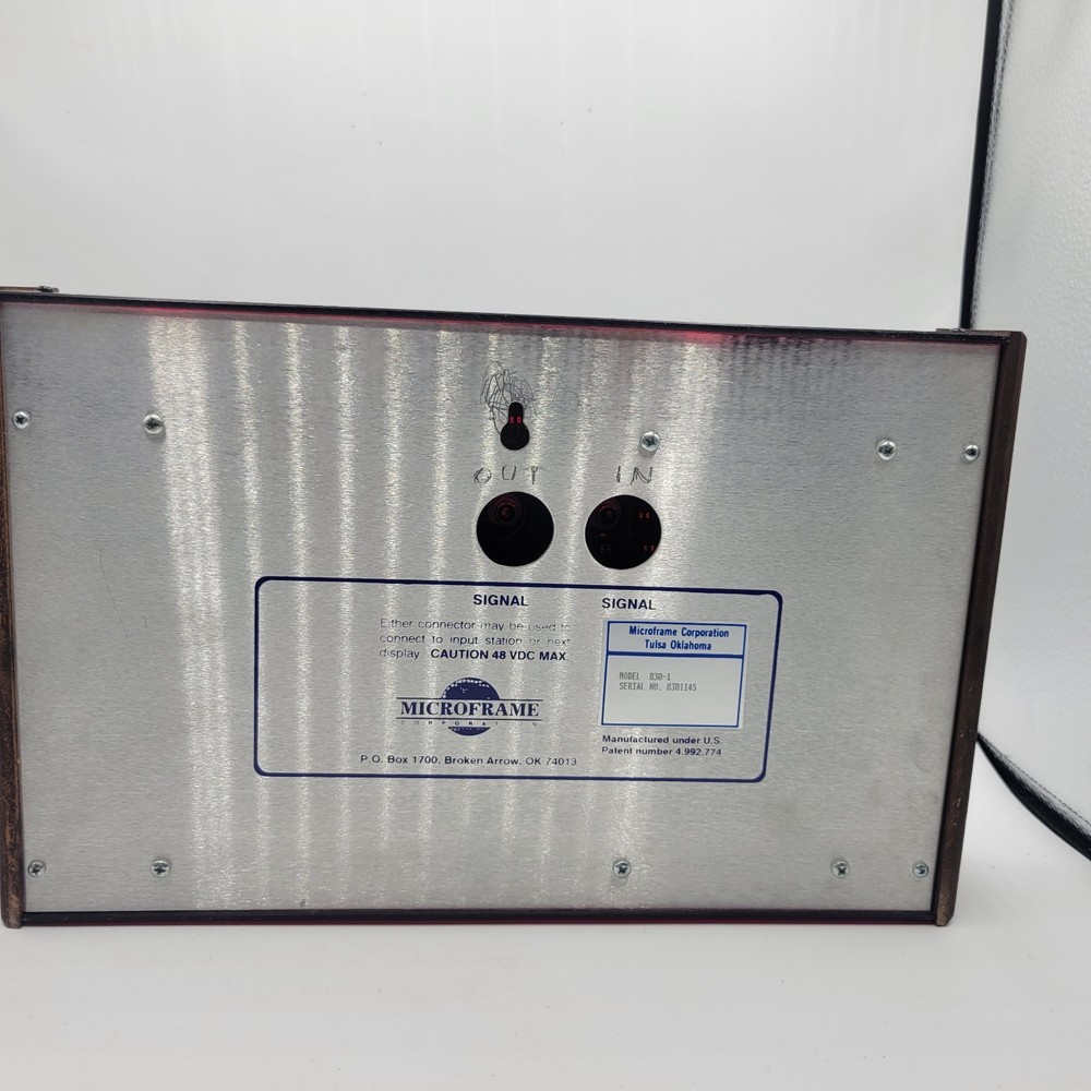 Microframe 830-1 (3-Digit) Take-A-Number LED Display Serial Number 8301145