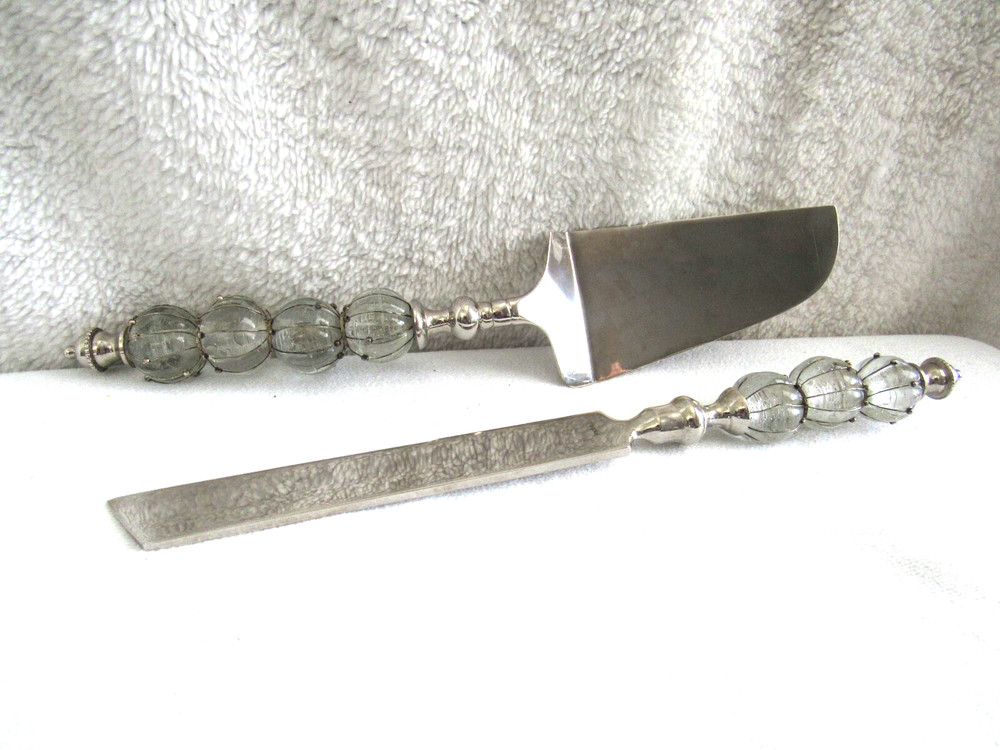 2 Pc Set 13" Cake Knife + Cake Server Stainless