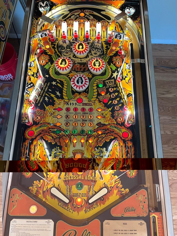 BALLY KISS PINBALL MACHINE