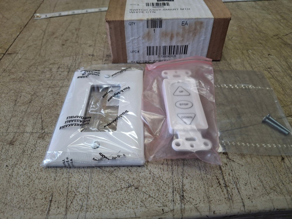 Da-Lite 38886 Built-In Smart Motor Hardware Kit Switch White