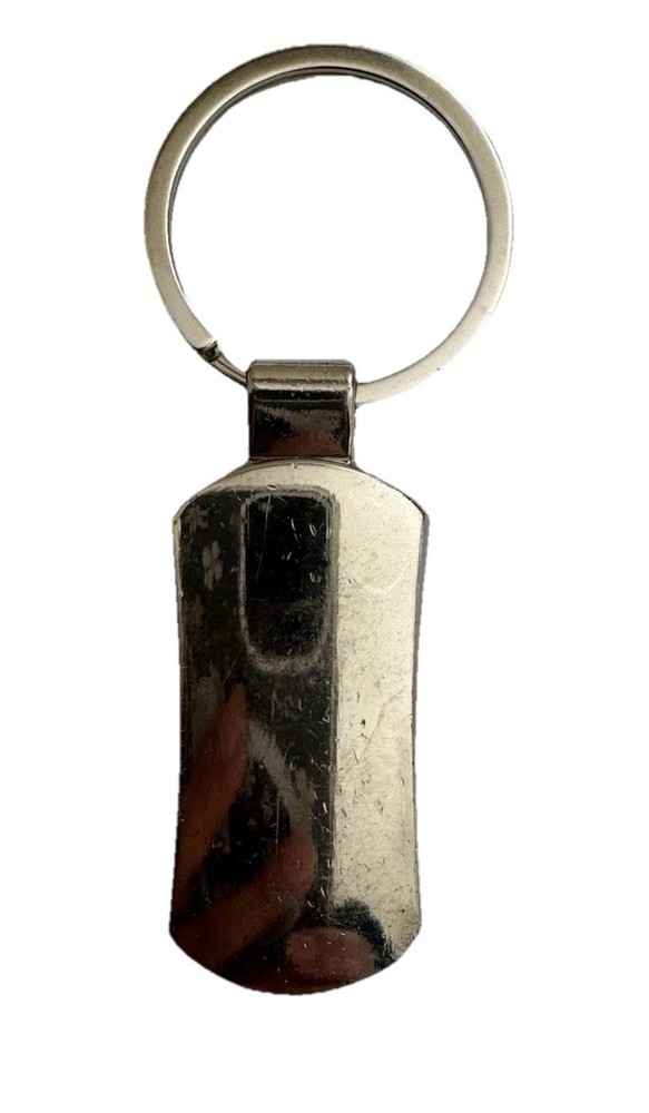 Vintage Microsoft Brass Keychain Key Ring Logo Computer