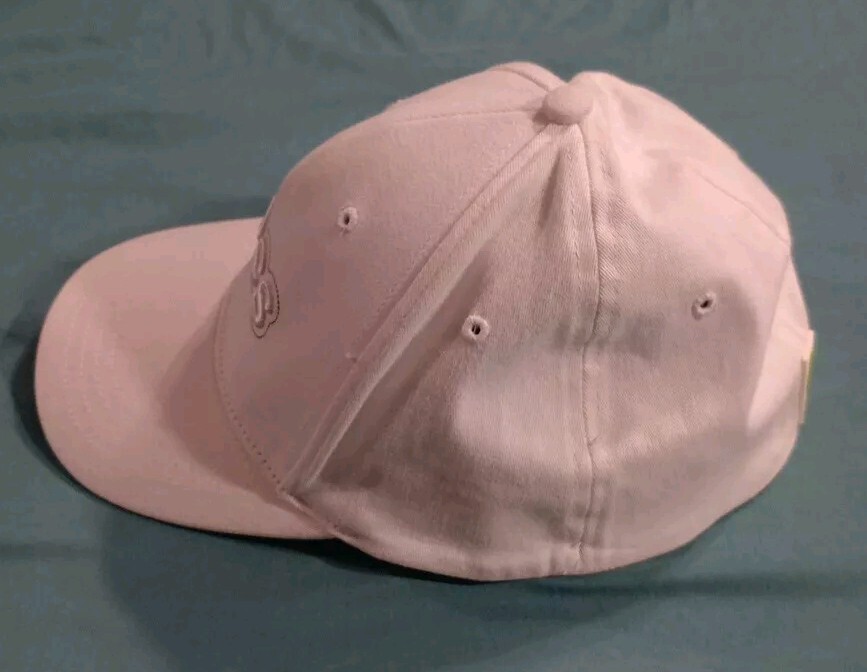 Crocs Dad Hat White One Size Cap Embroidery Logo Featuring Green