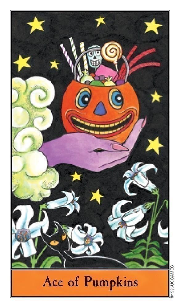 Halloween Tarot Cards Deck Boxed Kit - Includes Deck and Guidebook!